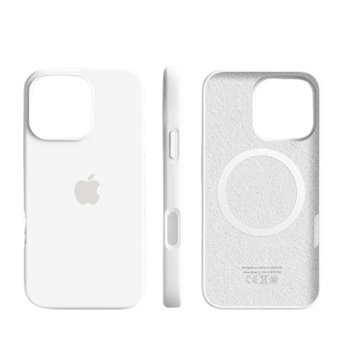 Phone Case | Slim Soft-Touch Silicone | Magnetic Wireless Charging Compatible & Microfiber Lining