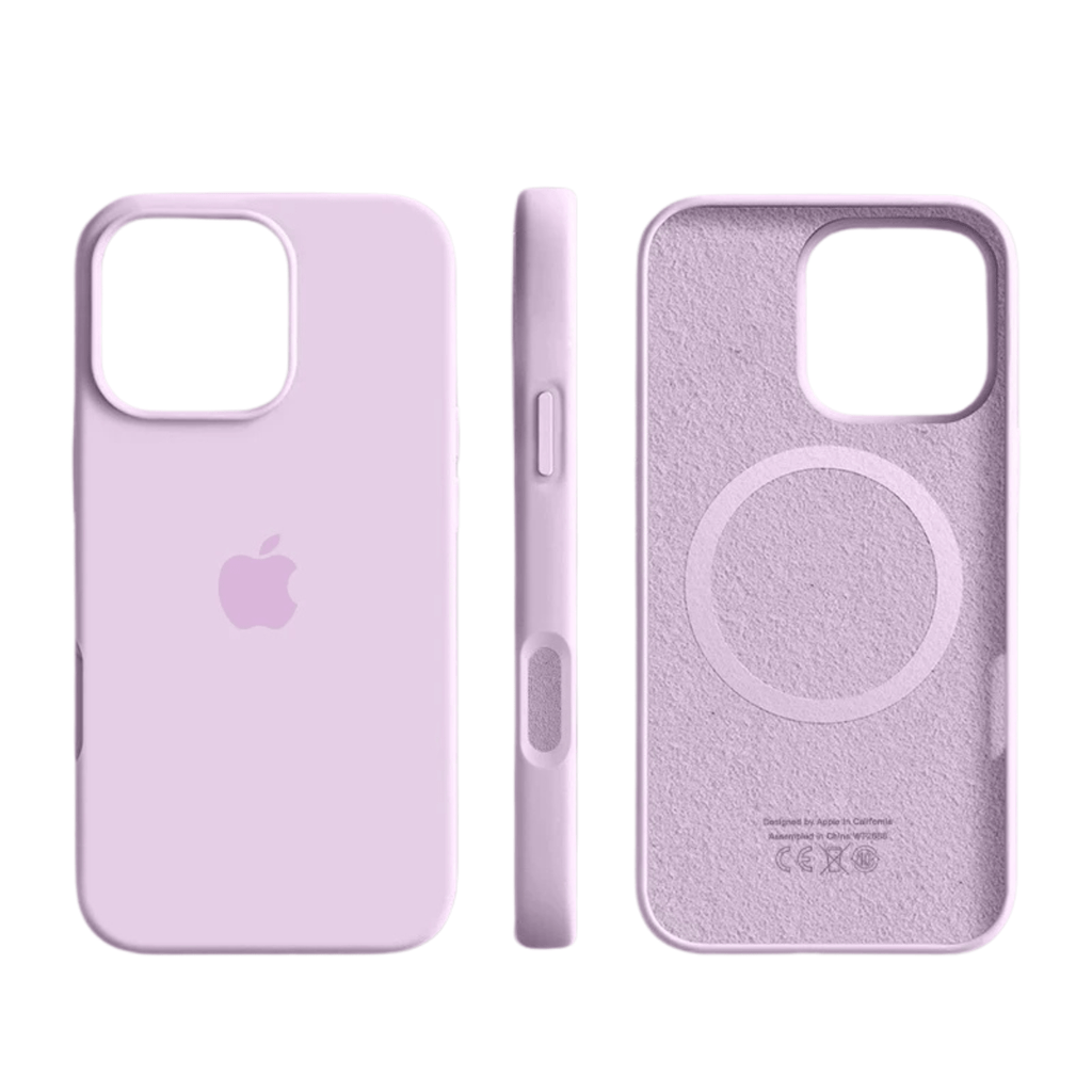 Phone Case | Slim Soft-Touch Silicone | Magnetic Wireless Charging Compatible & Microfiber Lining