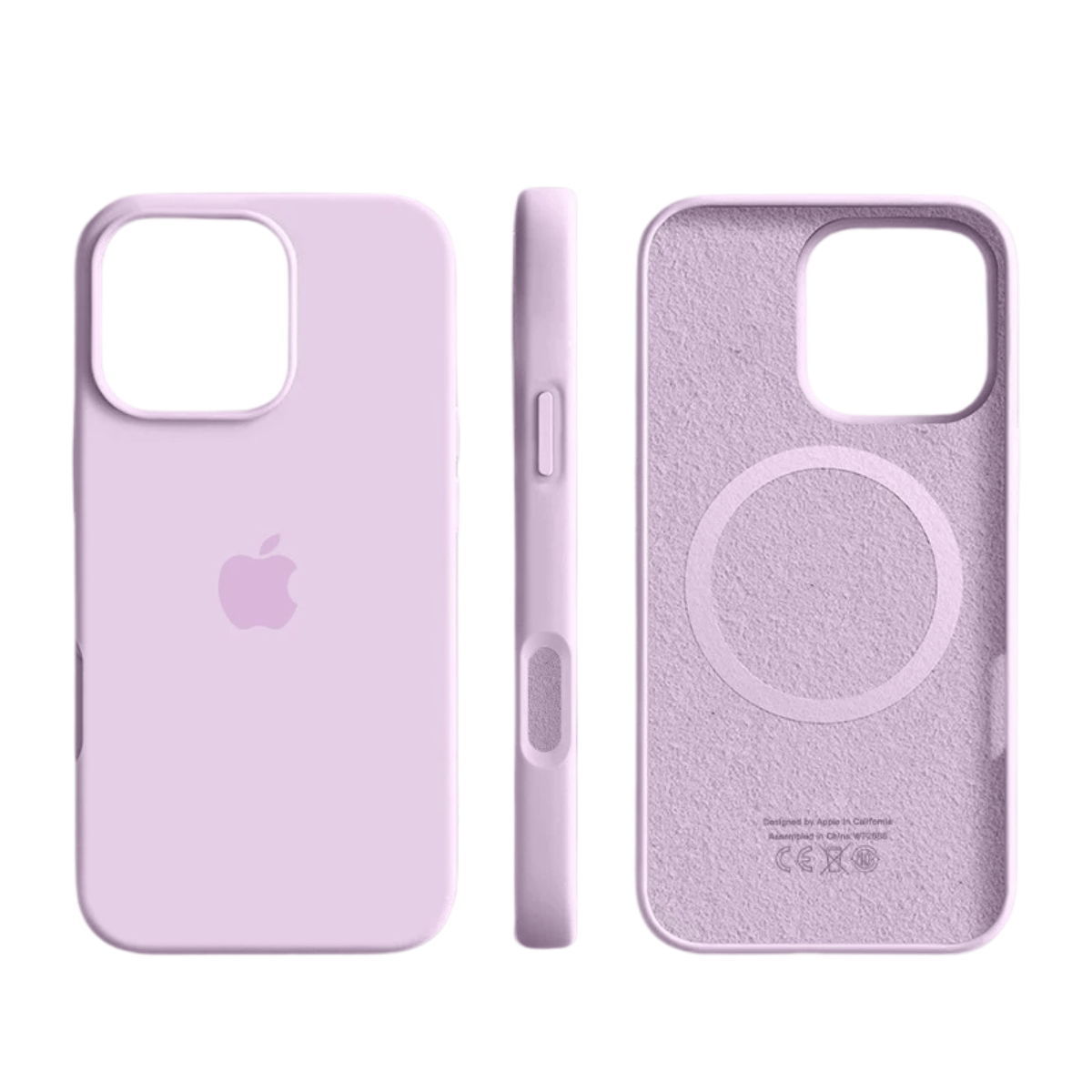 Phone Case | Slim Soft-Touch Silicone | Magnetic Wireless Charging Compatible & Microfiber Lining