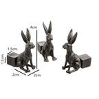 Plant Pot Risers | Animal Figurine Design | Set of 3 Frost-Resistant Resin | Improves Drainage