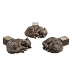 Plant Pot Risers | Animal Figurine Design | Set of 3 Frost-Resistant Resin | Improves Drainage