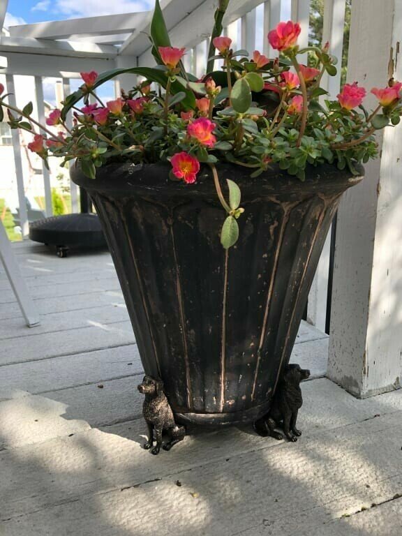 Plant Pot Risers | Animal Figurine Design | Set of 3 Frost-Resistant Resin | Improves Drainage