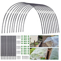 Plant Tunnel Kit | 5-Arch Fiberglass Arches | Galvanized Connectors | Weatherproof
