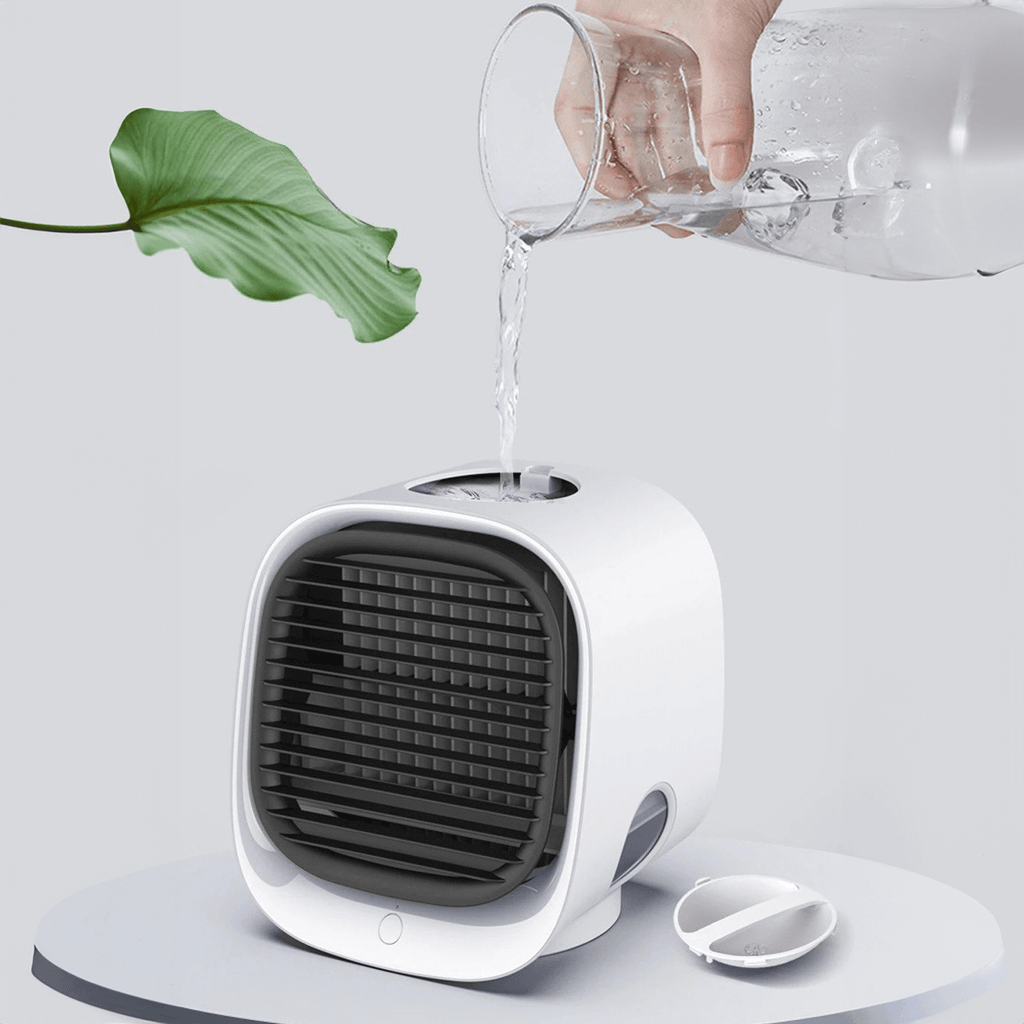 Portable Car Air Conditioner | USB-Powered Water Cooling & Humidifier | 300ml Tank | Quiet Operation