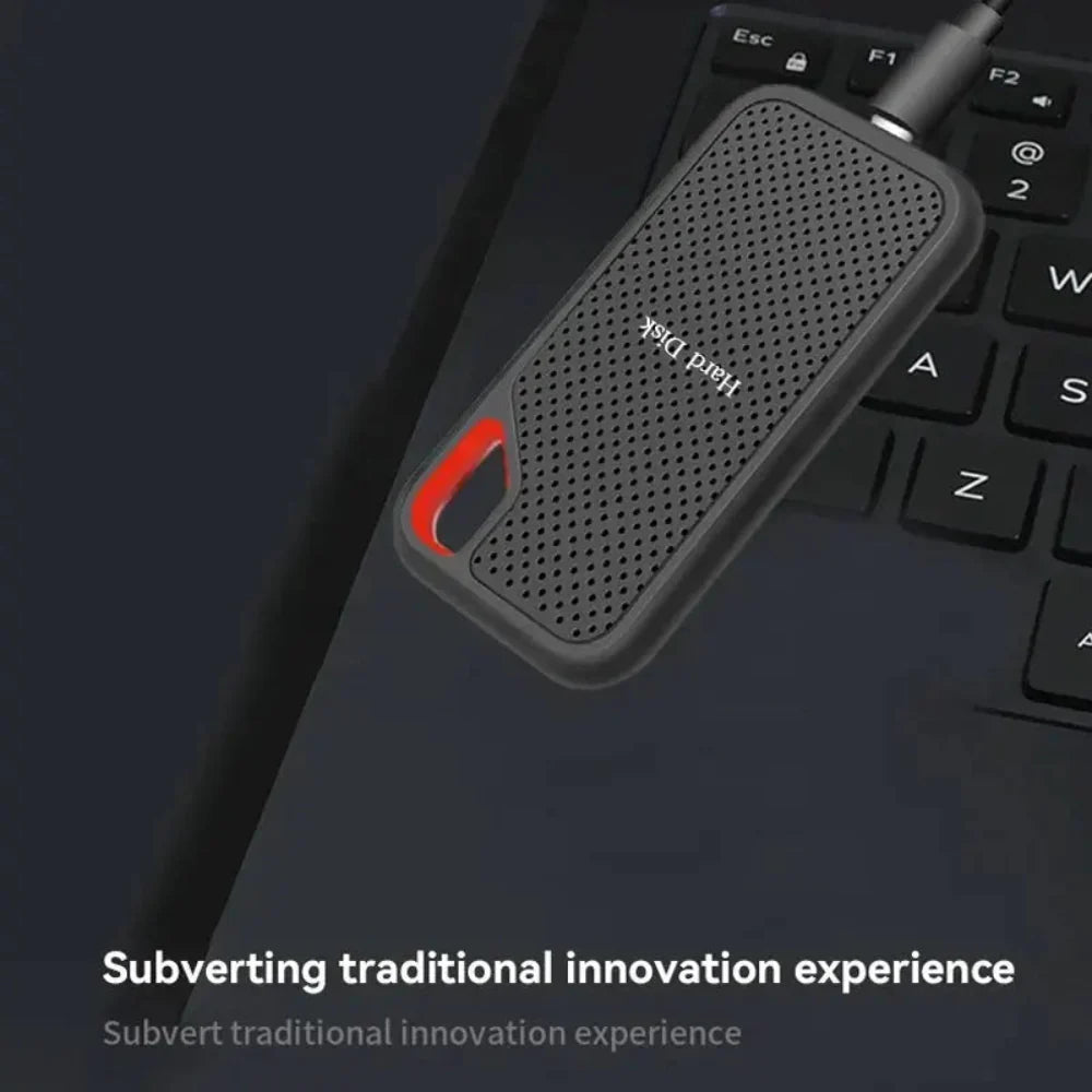 Portable External SSD | High-Speed Data Transfer | Shock-Resistant Compact Design | Travel-Ready