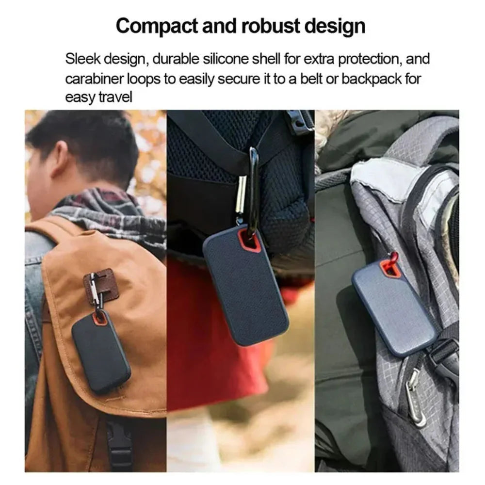 Portable External SSD | High-Speed Data Transfer | Shock-Resistant Compact Design | Travel-Ready