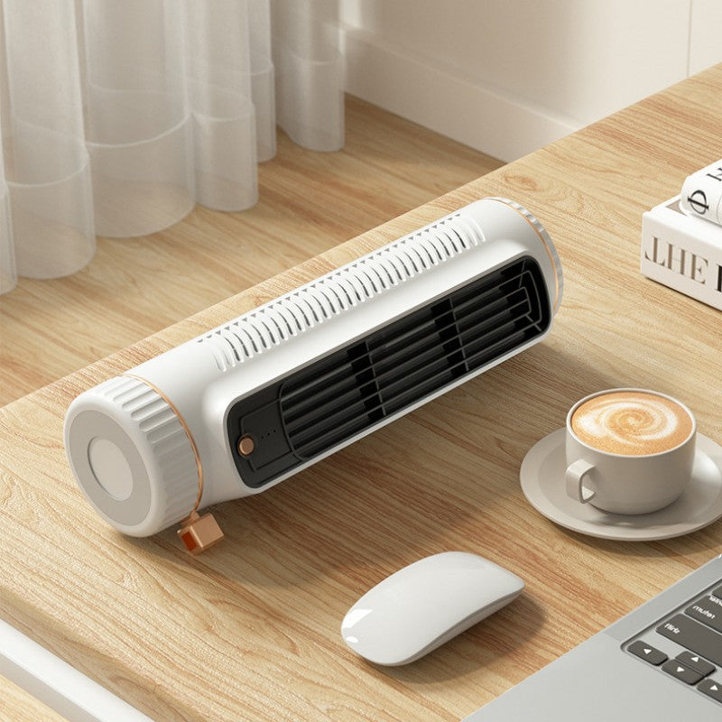 Portable Mini Desktop Fan | Silent Refrigerated Cooling | Rechargeable Long Battery Life