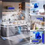 Portable Rechargeable AC | Bladeless Ultra-Quiet | Wall-Mountable, 12-Hour Battery