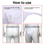 Portable Urinal System | Silicone Collector with Padded Rim | 1000ml Bag & Cotton Brief for Travel