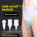 Portable Urinal System | Silicone Collector with Padded Rim | 1000ml Bag & Cotton Brief for Travel