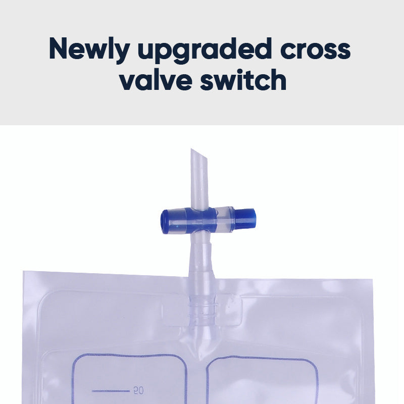 Portable Urinal System | Silicone Collector with Padded Rim | 1000ml Bag & Cotton Brief for Travel