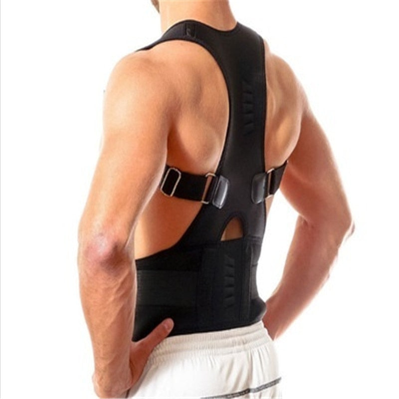 Posture Corrector Back Support | Magnetic Therapy | Breathable Adjustable Straps, Comfortable Fit