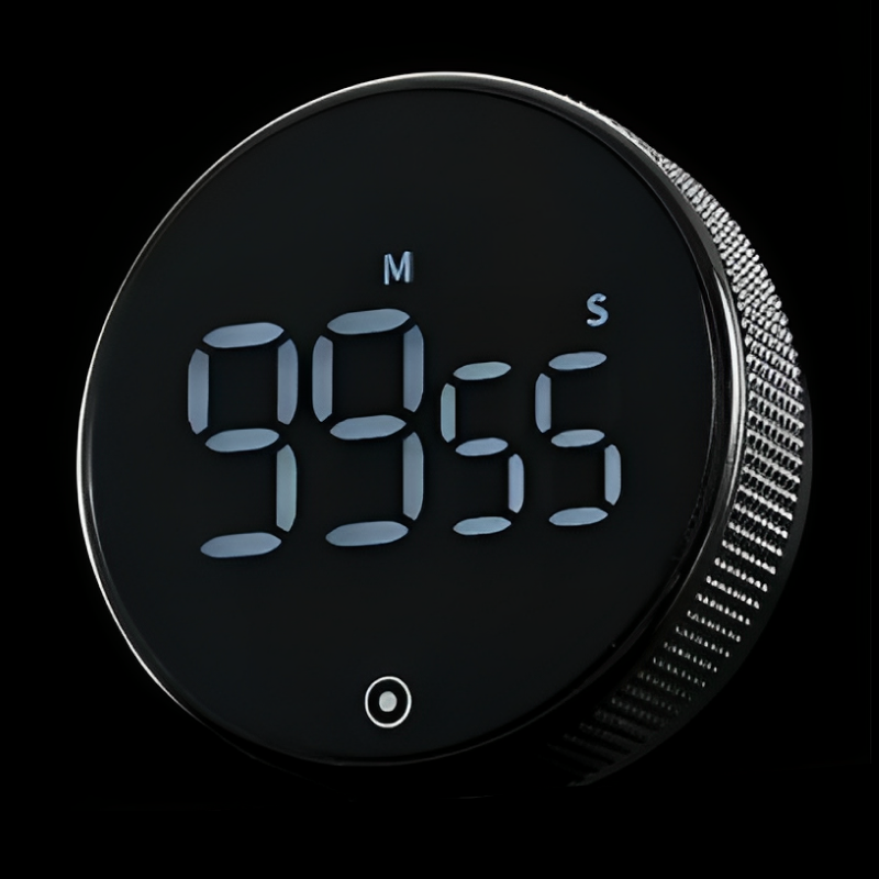 Productivity Timer | Compact Magnetic Design | Push-Button Operation | Work Efficiency