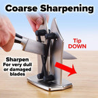 Professional Kitchen Knife Sharpener | Tungsten Carbide Edge | Non-Slip Base