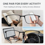 Progressive Glasses | Adaptive Tint & Blue Light Protection | Reduced Eye Strain