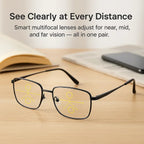 Progressive Glasses | Adaptive Tint & Blue Light Protection | Reduced Eye Strain