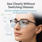 Progressive Glasses | Adaptive Tint & Blue Light Protection | Reduced Eye Strain