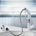 Pullout Kitchen/Bath Faucet | 360° Rotate & Height-Adjust | Dual Flow Modes | Chrome & Brass Finish