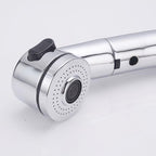 Pullout Kitchen/Bath Faucet | 360° Rotate & Height-Adjust | Dual Flow Modes | Chrome & Brass Finish