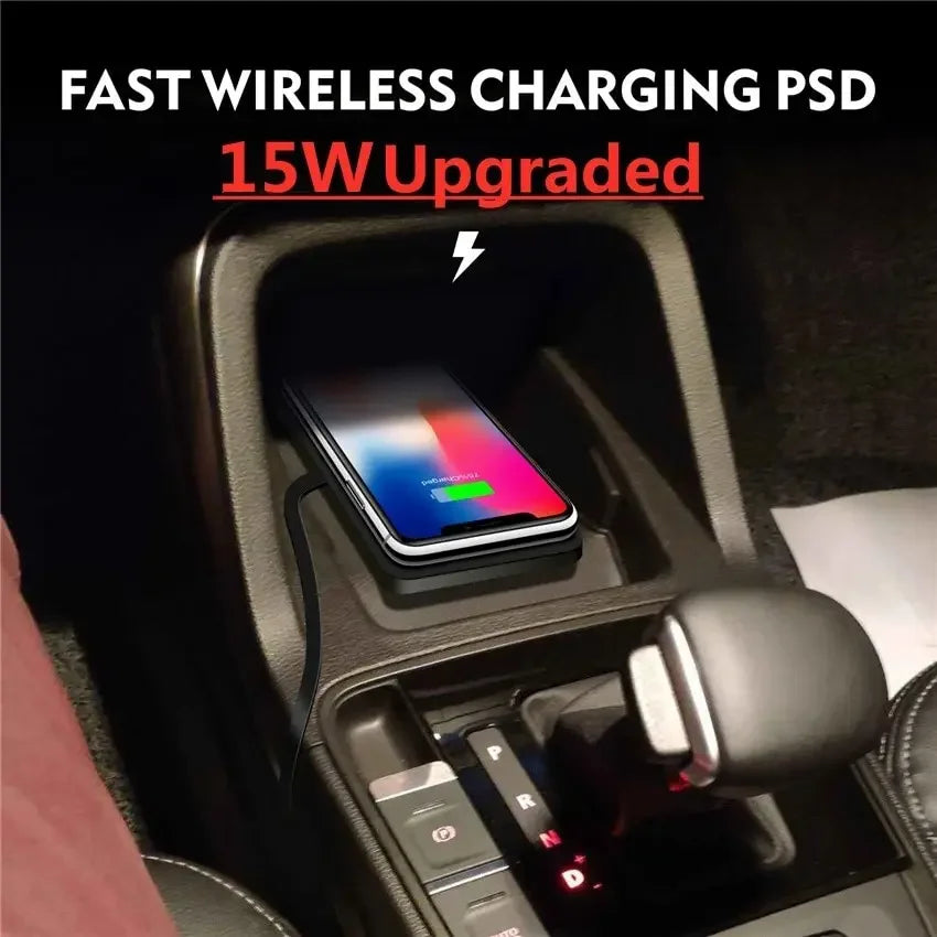 Qi Wireless Charging Pad | 15W Fast Charging | Non-Slip Silicone Base | Ultra-Slim Travel Design
