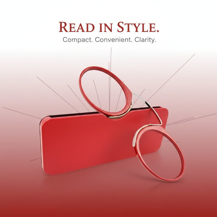 Reading Glasses | Ultra-Thin Slim Frame | Acetate Frame & Acrylic Lenses | Travel-Friendly