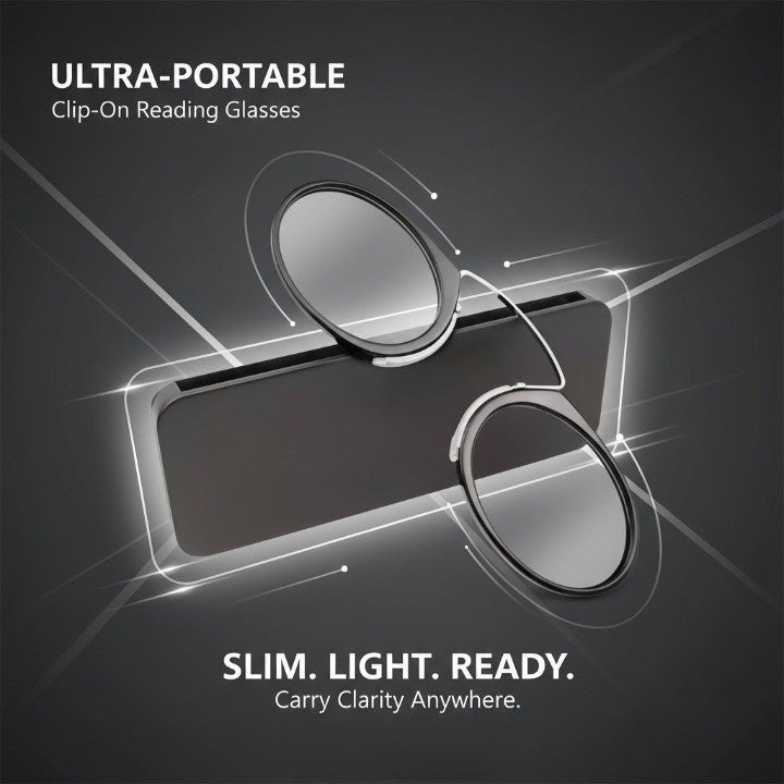 Reading Glasses | Ultra-Thin Slim Frame | Acetate Frame & Acrylic Lenses | Travel-Friendly