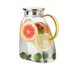 Refrigerator Pitcher | Borosilicate Glass & Strainer Lid | 1.8L | Fridge-Friendly
