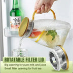 Refrigerator Pitcher | Borosilicate Glass & Strainer Lid | 1.8L | Fridge-Friendly