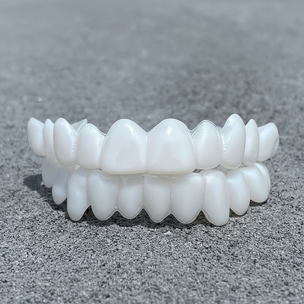 Removable Dental Veneers | Natural-Looking White Veneers | Adjustable & Reusable | Comfortable Fit