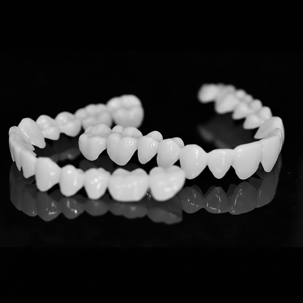 Removable Dental Veneers | Natural-Looking White Veneers | Adjustable & Reusable | Comfortable Fit