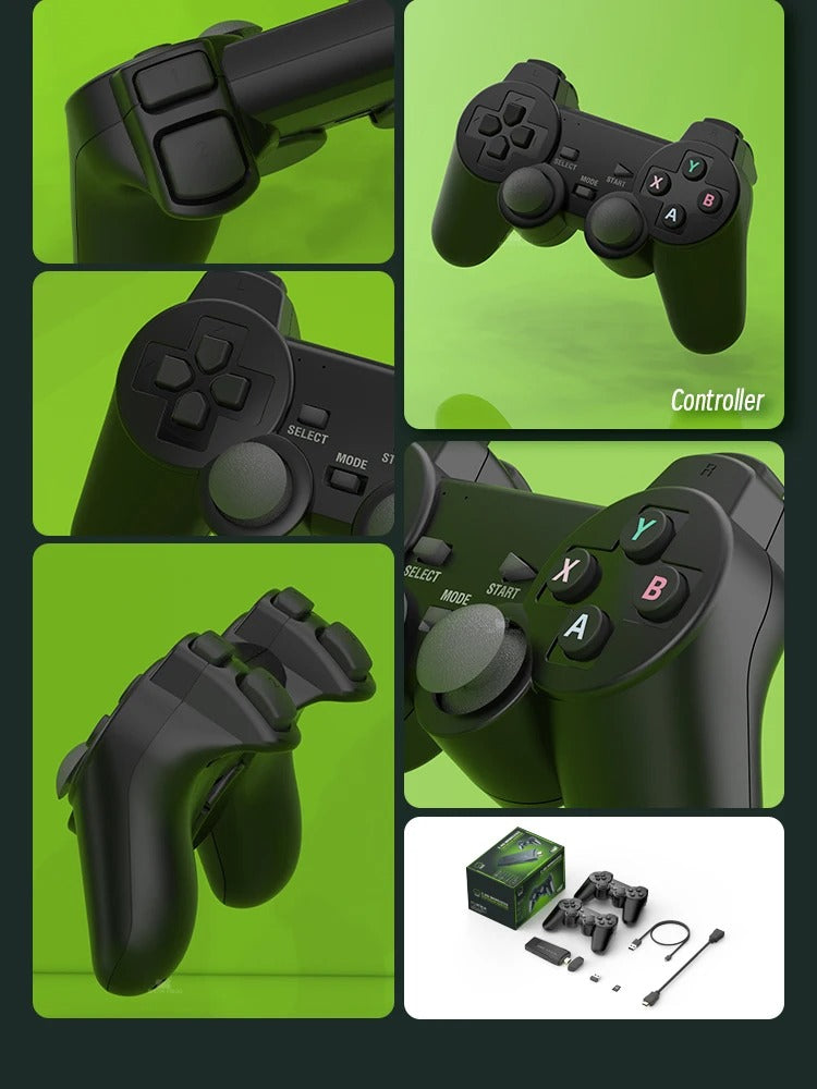 Retro Gaming Console | Massive Preloaded Library | 64GB Storage | Wireless Controllers Included
