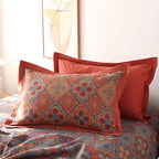 Reversible Cotton Quilt | Embroidered Petal Flower Pattern | Machine Washable | All-Season Comfort