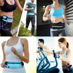 Running Belt | Adjustable Non-Slip Fit | Bottle & Phone Pocket | Reflective