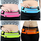 Running Belt | Adjustable Non-Slip Fit | Bottle & Phone Pocket | Reflective