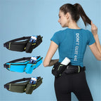 Running Belt | Waterproof Bottle Holder & Pockets | Nylon & Adjustable Strap | Comfortable Fit