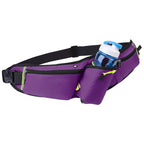 Running Belt | Waterproof Bottle Holder & Pockets | Nylon & Adjustable Strap | Comfortable Fit