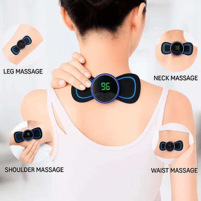 Sciatica & Lower Back Relief Device | Portable EMS Massage Pad | Remote Control & USB Charging