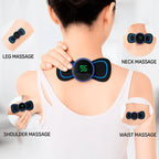 Sciatica & Lower Back Relief Device | Portable EMS Massage Pad | Remote Control & USB Charging