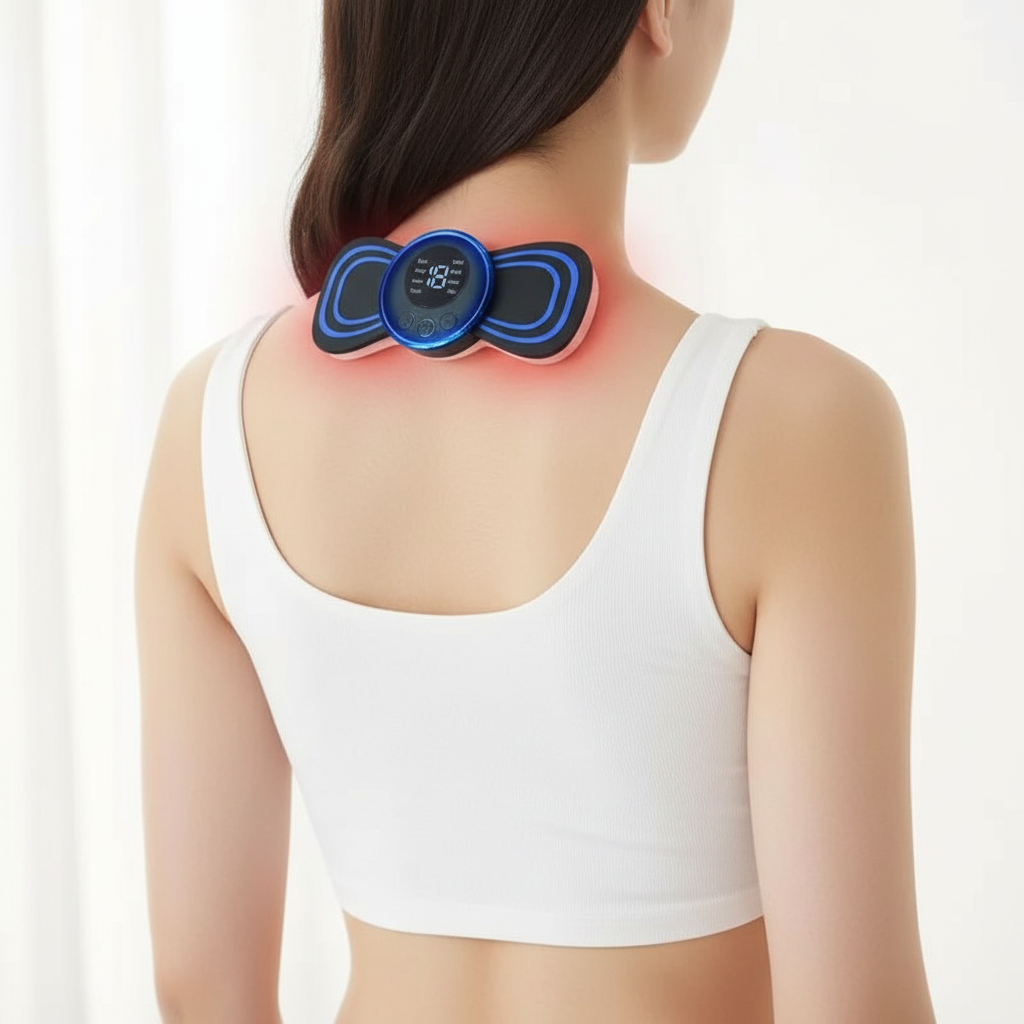 Sciatica & Lower Back Relief Device | Portable EMS Massage Pad | Remote Control & USB Charging