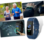 Senior Smartwatch | Large LED Display | Heart Rate & BP Monitor | Senior-Friendly Design