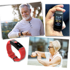 Senior Smartwatch | Large LED Display | Heart Rate & BP Monitor | Senior-Friendly Design