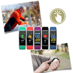 Senior Smartwatch | Large LED Display | Heart Rate & BP Monitor | Senior-Friendly Design