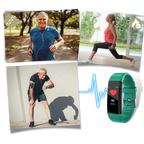 Senior Smartwatch | Large LED Display | Heart Rate & BP Monitor | Senior-Friendly Design