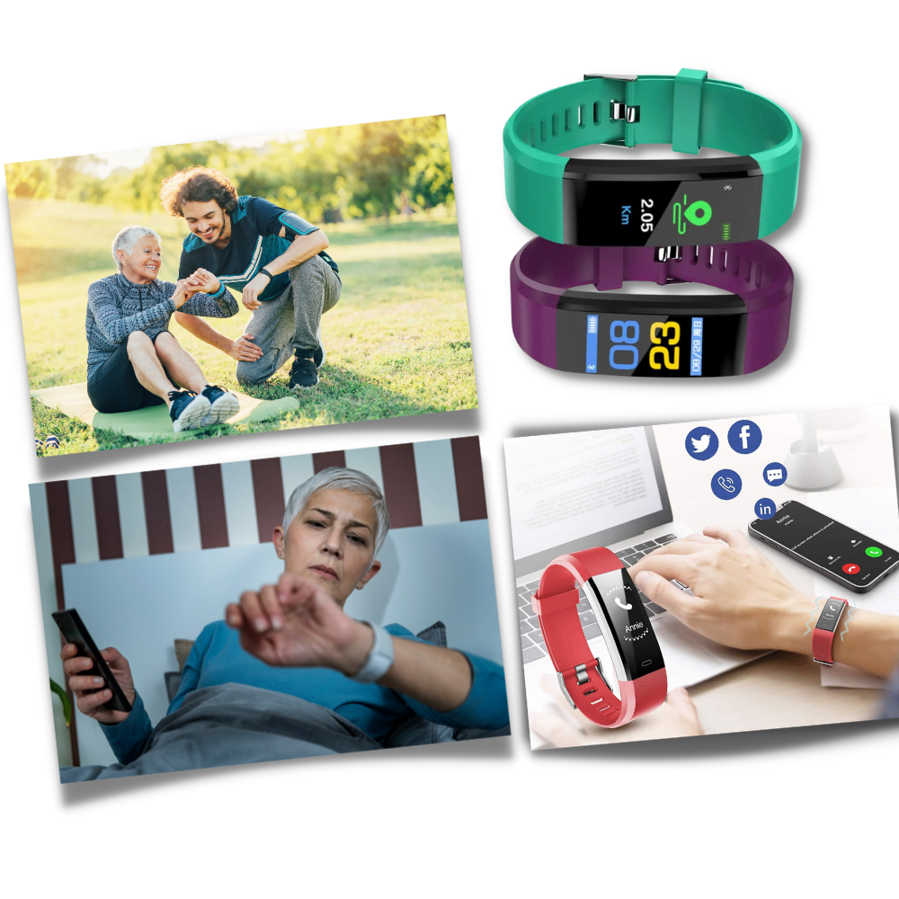 Senior Smartwatch | Large LED Display | Heart Rate & BP Monitor | Senior-Friendly Design
