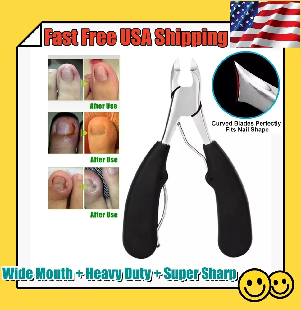 Senior Toenail Clipper | Curved Blade | Stainless Steel | Ergonomic Grip & Splashguard