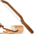 Serrated Bread Knife | Sharp Stainless Steel Blade | Wooden Handle & Comfortable Grip