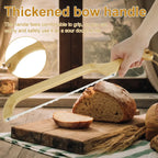 Serrated Bread Knife | Sharp Stainless Steel Blade | Wooden Handle & Comfortable Grip