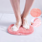 Shower Scrubbing Mat for Feet & Body | Silicone Massage Bristles | Suction Cups & Non-Slip