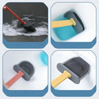 Silicone Toilet Brush | D-Shaped Flexible Head | Scratch-Free Bristles & Ventilated Quick-Dry Holder