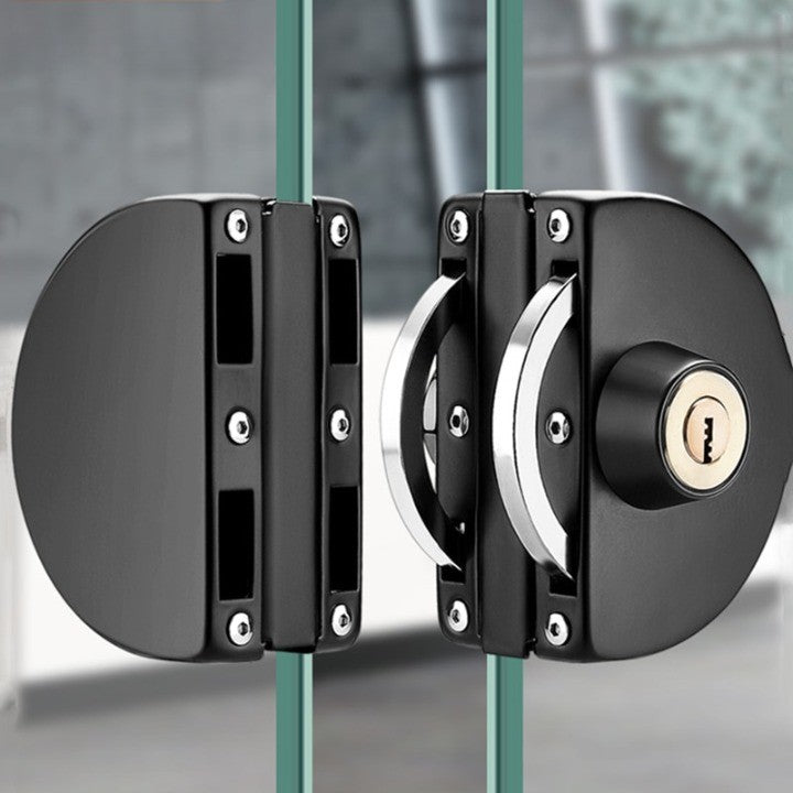 Sliding Glass Door Lock | Stainless Steel Sliding Mechanism | Fits 10-14mm Glass